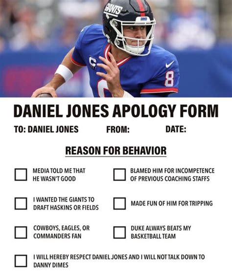 5 Ways Daniel Jones Apology Form Impacts Public Perception