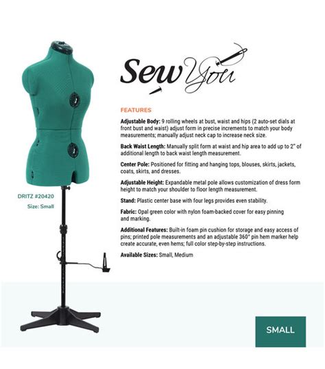 5 Ways Dritz Sew You Adjustable Dress Form Saves Time