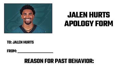 5 Ways Jalen Hurts Could Improve His Apology Form