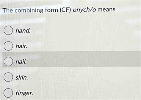 5 Ways Nail Means Combining Form