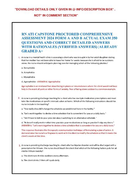 5 Ways To Ace Ati Capstone Comprehensive Form B