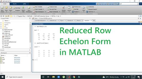 5 Ways To Achieve Reduced Row Echelon Form In Matlab