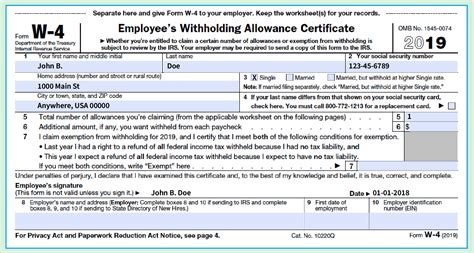 5 Ways To Complete A W-4 Form