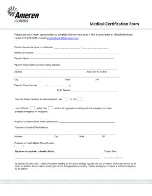 5 Ways To Complete Ameren Illinois Medical Certification Form