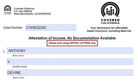 5 Ways To Complete Covered California Income Attestation Form