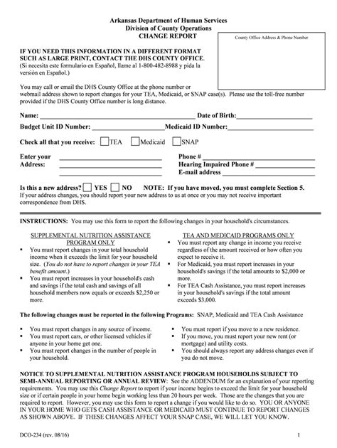 5 Ways To Complete Dhs Change Report Form