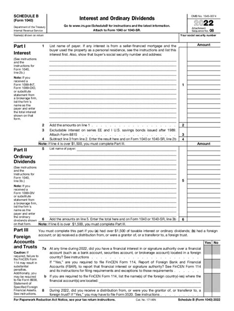 5 Ways To Complete Form 1040 Schedule B