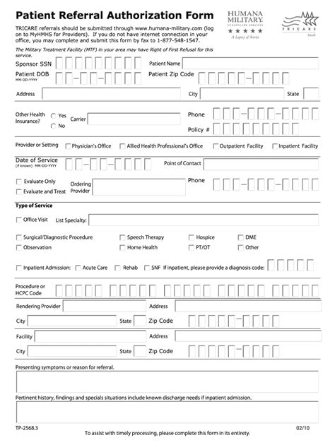 5 Ways To Complete Humana Military Referral Form