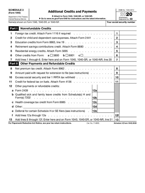 5 Ways To Complete Irs Form 1040 Schedule 3