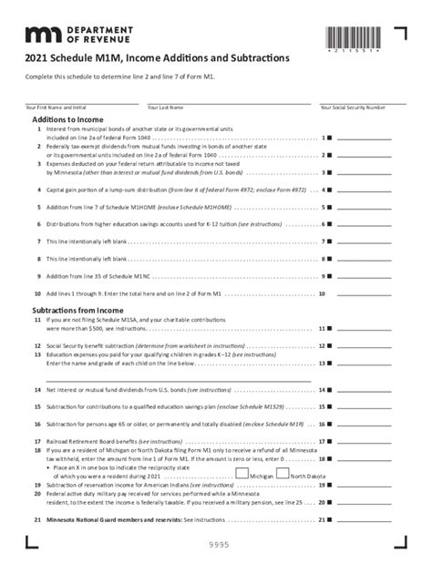 5 Ways To Complete Minnesota M1m Form