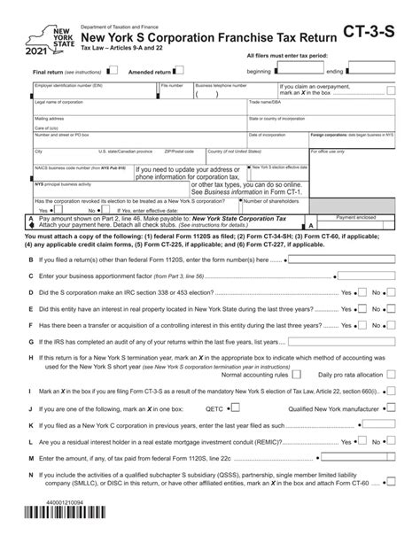 5 Ways To Complete Ny Form Ct-3-S Correctly