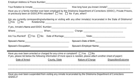 5 Ways To Complete Oklahoma Doc Visitation Form