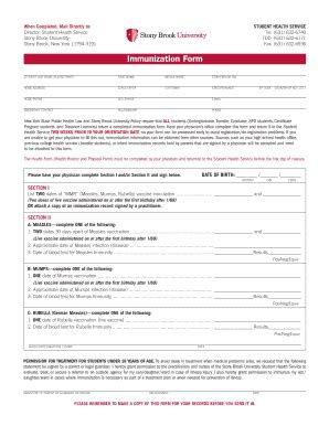 5 Ways To Complete Stony Brook Immunization Form