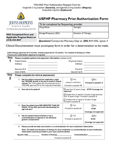 5 Ways To Complete Tricare Prior Authorization Form