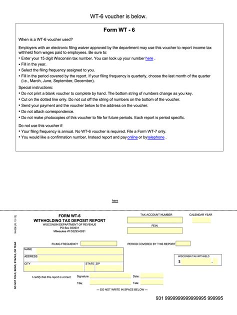 5 Ways To Complete Wt-6 Form Wisconsin Correctly