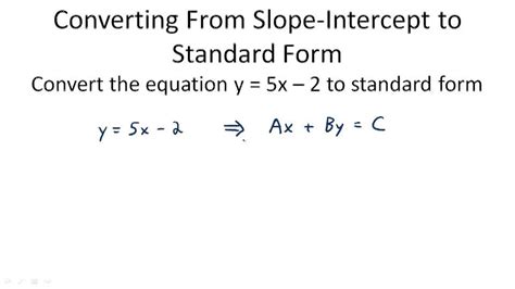 5 Ways To Convert Linear Equations To Standard Form