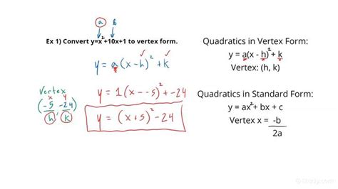 5 Ways To Convert Quadratic Equations To Vertex Form