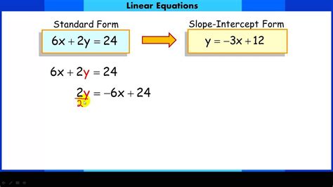 5 Ways To Convert Slope Intercept To Standard Form