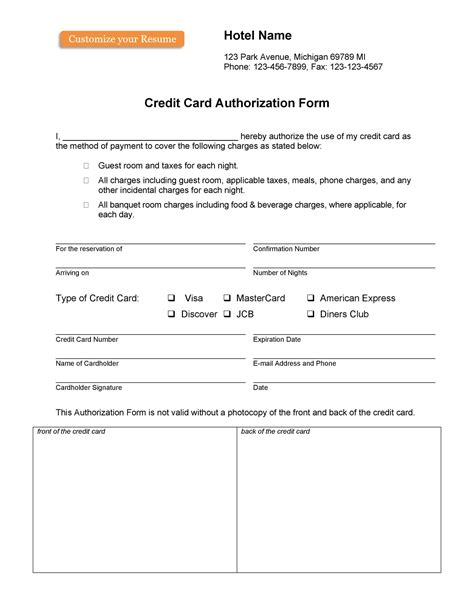 5 Ways To Create Credit Card Auth Form In Google Docs