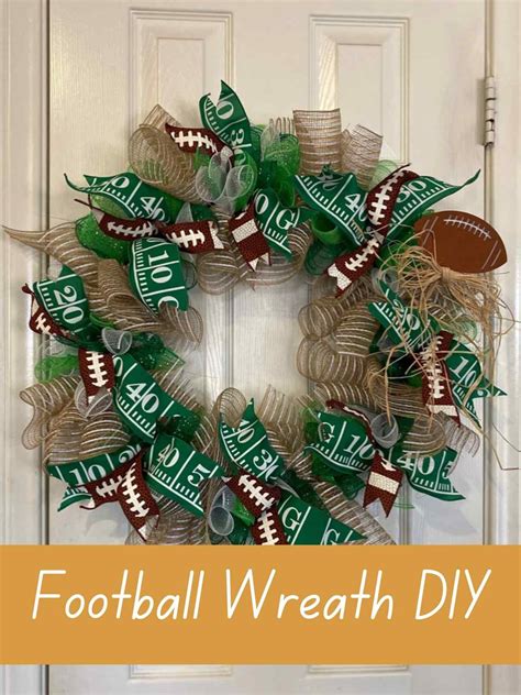 5 Ways To Diy A Dollar Tree Football Wreath Form