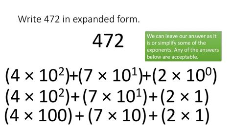 5 Ways To Express Hindu Arabic Numerals In Expanded Form