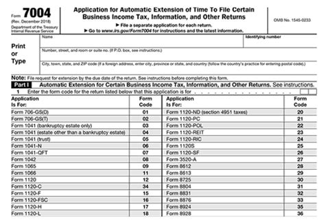 5 Ways To File Llc Tax Extension Form 7004