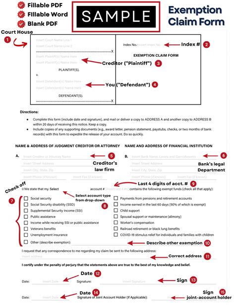 5 Ways To File Ny Exemption Claim Form