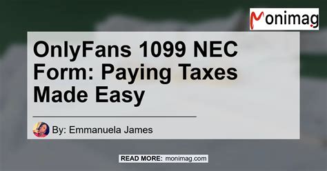 5 Ways To File Onlyfans 1099 Nec Form Correctly