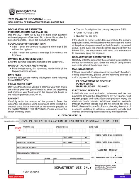 5 Ways To File Pa Form 40-Es Correctly