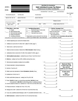 5 Ways To File Utah Tax Form Tc 40