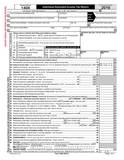 5 Ways To Fill Arizona State Tax Form