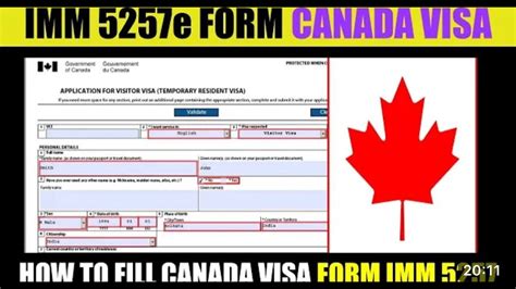 5 Ways To Fill Canada Visa Form 5257 Easily