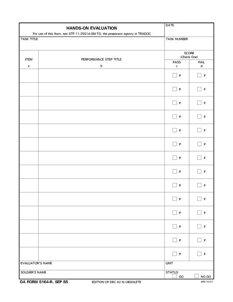 5 Ways To Fill Da Form 5164-R Correctly