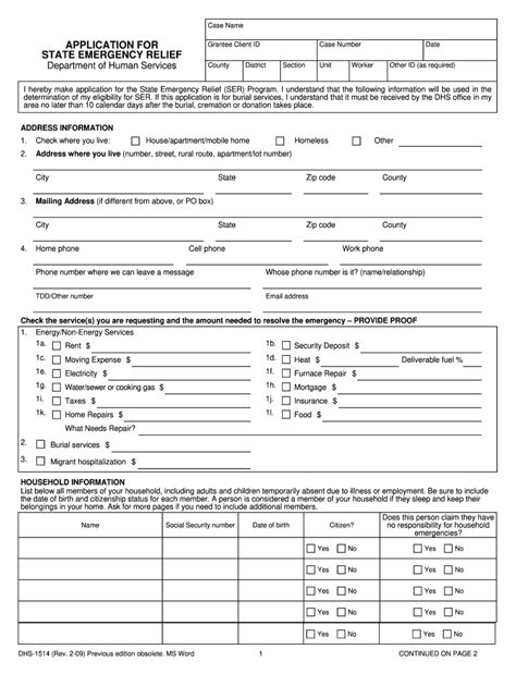 5 Ways To Fill Dhs Ser Form Online Application