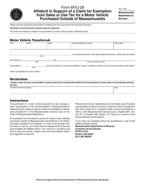 5 Ways To Fill Mvu-29 Form Correctly