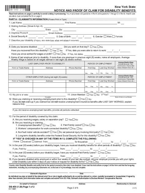 5 Ways To Fill New York State Disability Form