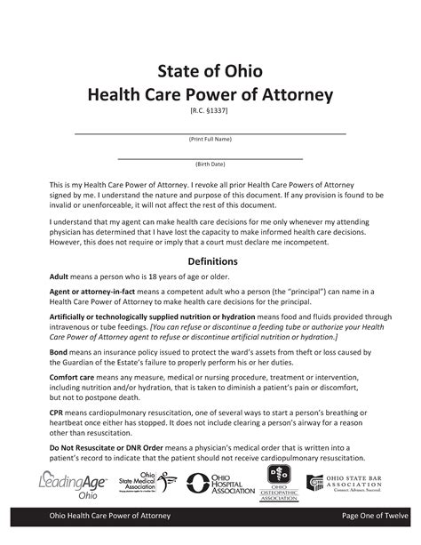 5 Ways To Fill Ohio Health Care Power Of Attorney