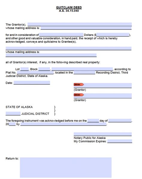 5 Ways To Fill Out A Quitclaim Deed Form Alaska