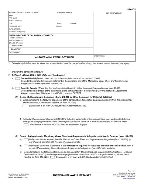 5 Ways To Fill Out A Ud 105 Form Correctly