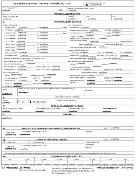 5 Ways To Fill Out Af Form 2096