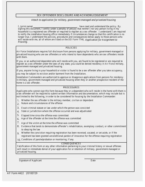 5 Ways To Fill Out Af Form 4422 Correctly