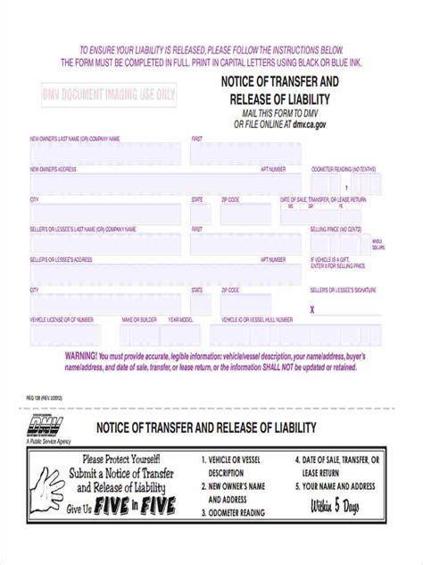 5 Ways To Fill Out Ca Dmv Release Of Liability