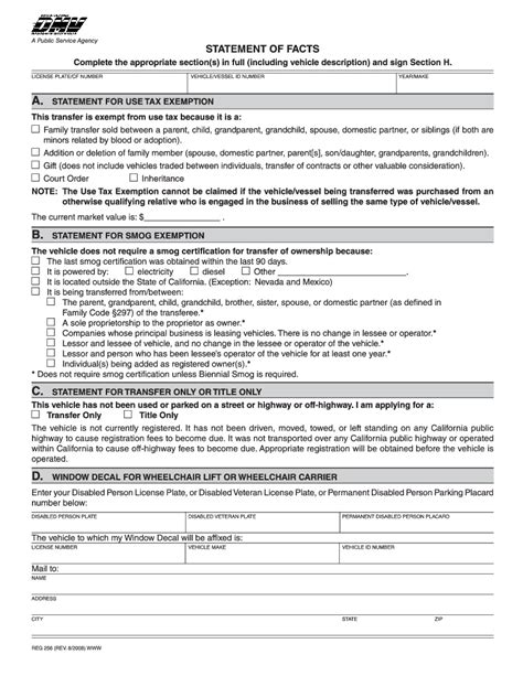 5 Ways To Fill Out Ca Dmv Statement Of Facts