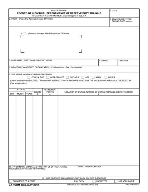 5 Ways To Fill Out Da 1380 Form Correctly