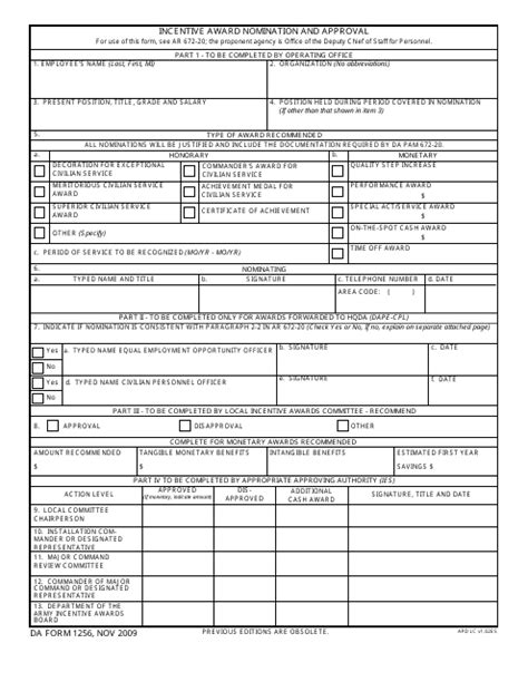 5 Ways To Fill Out Da Form 1256 Correctly