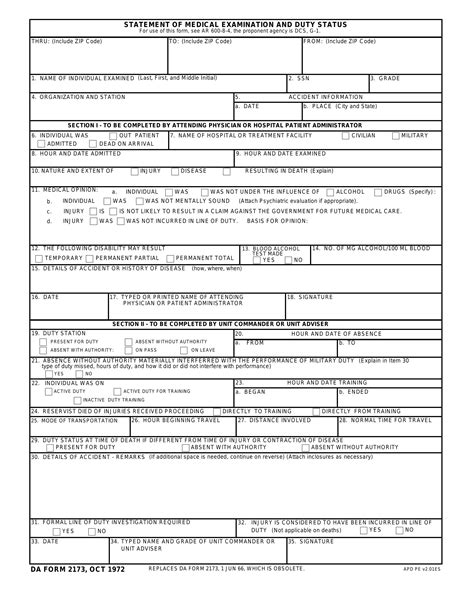 5 Ways To Fill Out Da Form 2173 Correctly