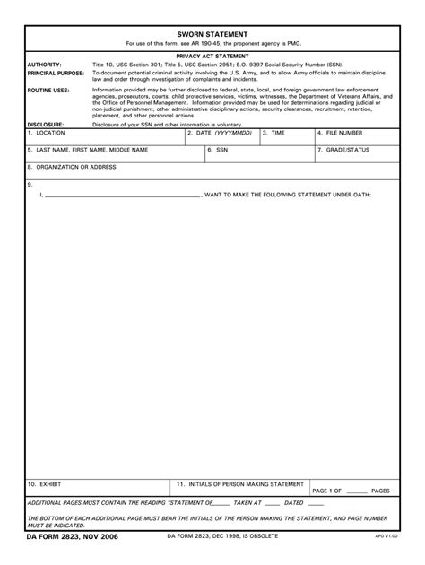 5 Ways To Fill Out Da Form 2823