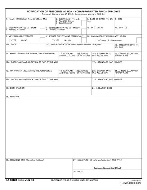 5 Ways To Fill Out Da Form 3434 Correctly