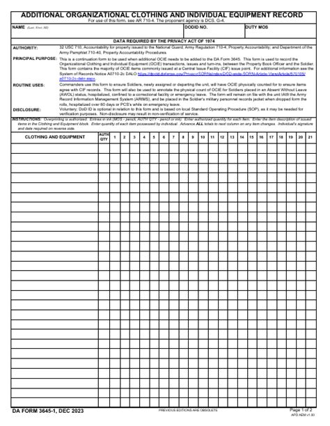 5 Ways To Fill Out Da Form 3645 Correctly