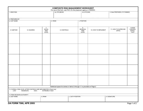 5 Ways To Fill Out Da Form 7566